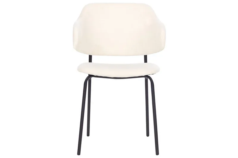 Sett med 2 spisestuestoler Kenai - Beige, svart - Møbler - Stoler & lenestoler - Spisestuestoler & kjøkkenstoler