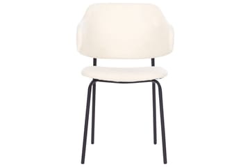 Sett med 2 spisestuestoler Kenai - Beige, svart - Møbler - Stoler & lenestoler - Spisestuestoler & kjøkkenstoler
