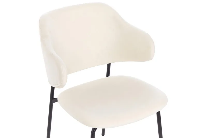 Sett med 2 spisestuestoler Kenai - Beige, svart - Møbler - Stoler & lenestoler - Spisestuestoler & kjøkkenstoler