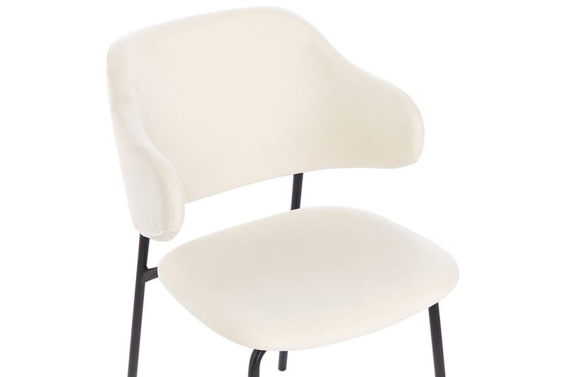 Sett med 2 spisestuestoler Kenai - Beige, svart - Møbler - Stoler & lenestoler - Spisestuestoler & kjøkkenstoler