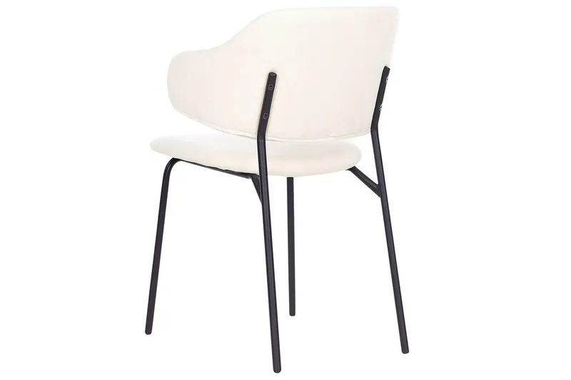 Sett med 2 spisestuestoler Kenai - Beige, svart - Møbler - Stoler & lenestoler - Spisestuestoler & kjøkkenstoler