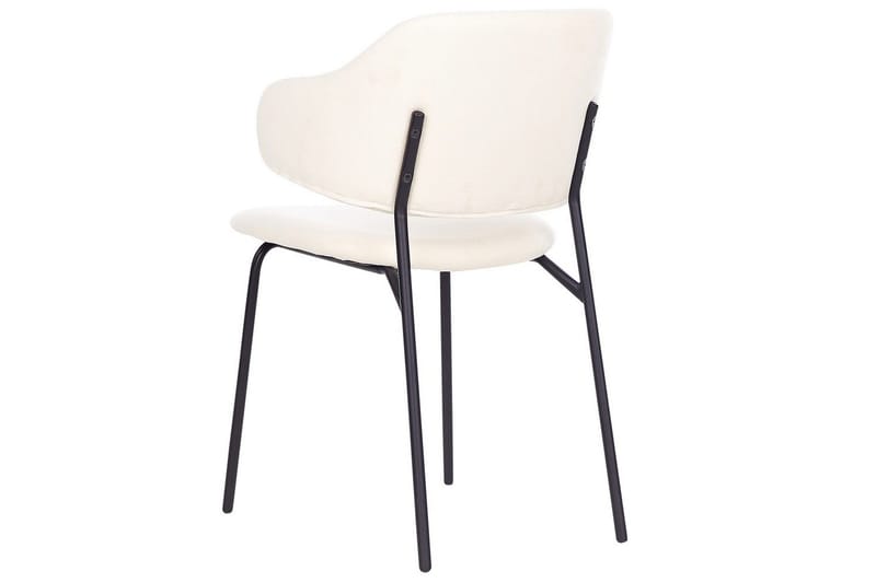 Sett med 2 spisestuestoler Kenai - Beige, svart - Møbler - Stoler & lenestoler - Spisestuestoler & kjøkkenstoler