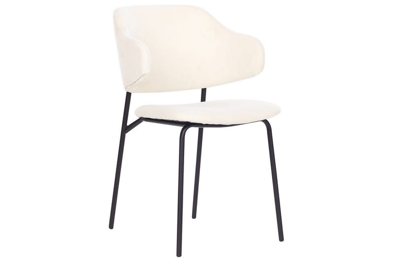 Sett med 2 spisestuestoler Kenai - Beige, svart - Møbler - Stoler & lenestoler - Spisestuestoler & kjøkkenstoler