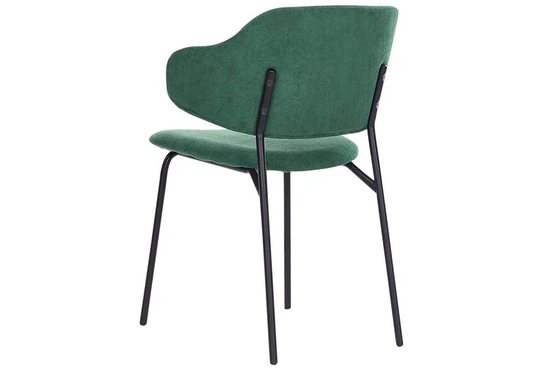 Sett med 2 spisestuestoler Kenai - Grønn, svart, Grønn, Svart - Møbler - Stoler & lenestoler - Spisestuestoler & kjøkkenstoler
