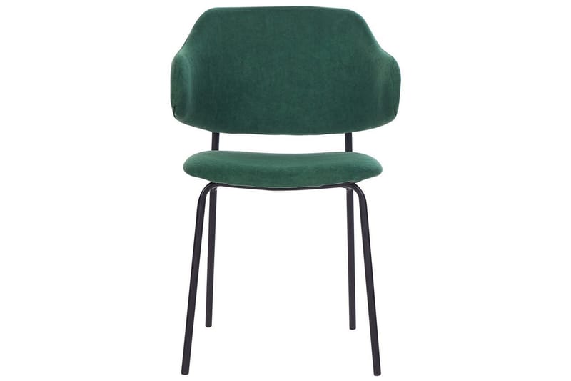 Sett med 2 spisestuestoler Kenai - Grønn, svart, Grønn, Svart - Møbler - Stoler & lenestoler - Spisestuestoler & kjøkkenstoler