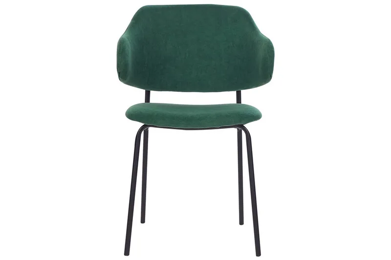 Sett med 2 spisestuestoler Kenai - Grønn, svart, Grønn, Svart - Møbler - Stoler & lenestoler - Spisestuestoler & kjøkkenstoler