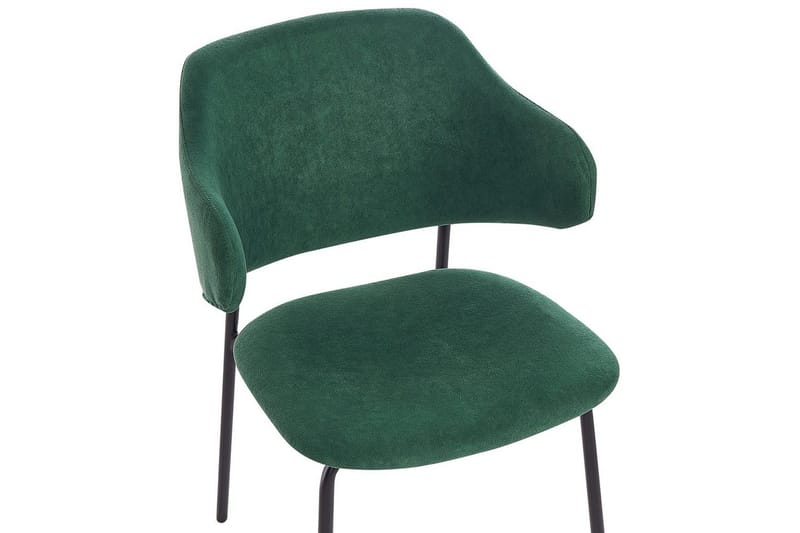 Sett med 2 spisestuestoler Kenai - Grønn, svart, Grønn, Svart - Møbler - Stoler & lenestoler - Spisestuestoler & kjøkkenstoler