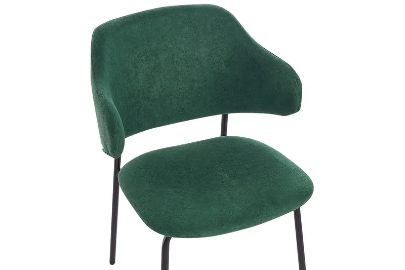 Sett med 2 spisestuestoler Kenai - Grønn, svart, Grønn, Svart - Møbler - Stoler & lenestoler - Spisestuestoler & kjøkkenstoler