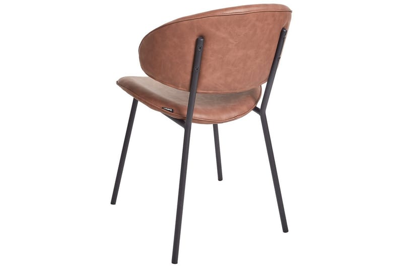 Sett med 2 spisestuestoler Kiana - Brun, Svart - Møbler - Stoler & lenestoler - Spisestuestoler & kjøkkenstoler