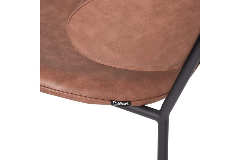 Sett med 2 spisestuestoler Kiana - Brun, Svart - Møbler - Stoler & lenestoler - Spisestuestoler & kjøkkenstoler
