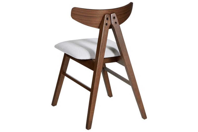 Sett med 2 spisestuestoler Lacota - Brun, grå - Møbler - Stoler & lenestoler - Spisestuestoler & kjøkkenstoler