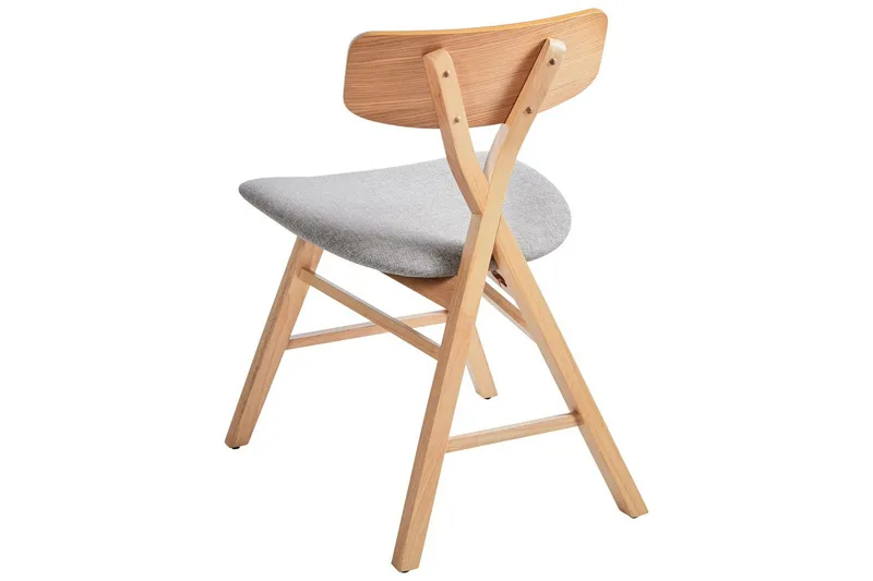 Sett med 2 spisestuestoler Leland - Brun, grå - Møbler - Stoler & lenestoler - Spisestuestoler & kjøkkenstoler