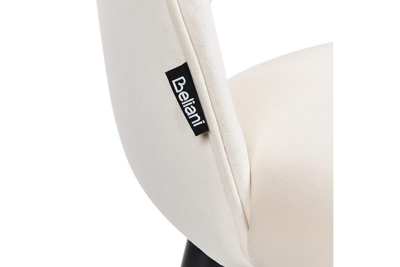 Sett med 2 spisestuestoler Magalia - Beige, svart, gull - Møbler - Stoler & lenestoler - Spisestuestoler & kjøkkenstoler