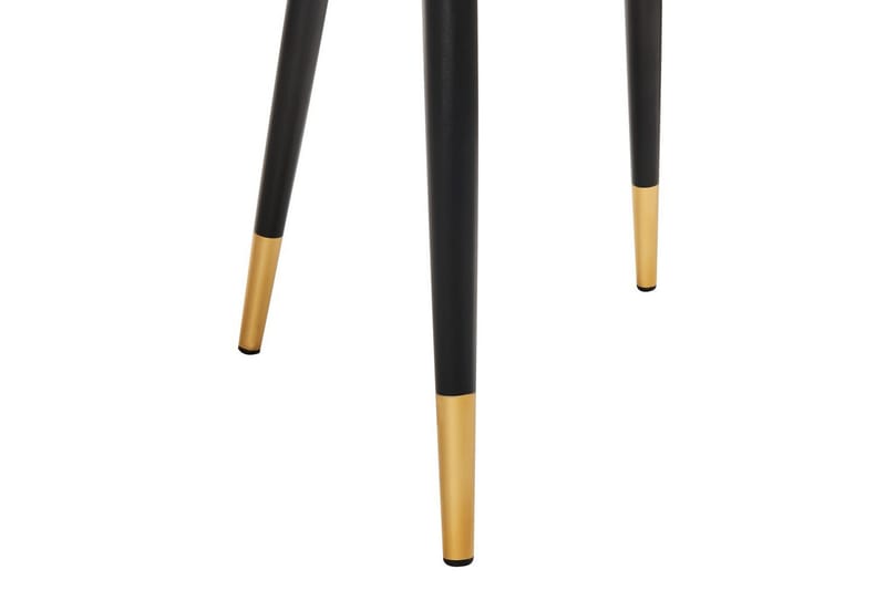 Sett med 2 spisestuestoler Magalia - Beige, svart, gull - Møbler - Stoler & lenestoler - Spisestuestoler & kjøkkenstoler