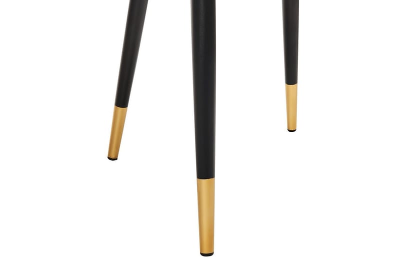 Sett med 2 spisestuestoler Magalia - Beige, svart, gull - Møbler - Stoler & lenestoler - Spisestuestoler & kjøkkenstoler