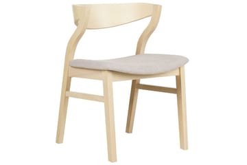 Sett med 2 spisestuestoler Maroa - Lyst tre, beige - Møbler - Stoler & lenestoler - Spisestuestoler & kjøkkenstoler