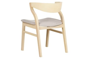 Sett med 2 spisestuestoler Maroa - Lyst tre, beige - Møbler - Stoler & lenestoler - Spisestuestoler & kjøkkenstoler