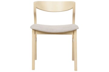 Sett med 2 spisestuestoler Maroa - Lyst tre, beige - Møbler - Stoler & lenestoler - Spisestuestoler & kjøkkenstoler