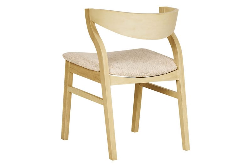 Sett med 2 spisestuestoler Maroa - Lyst tre, lys beige, Lyst tre, Lys beige - Møbler - Stoler & lenestoler - Spisestuestoler & kjøkkenstoler