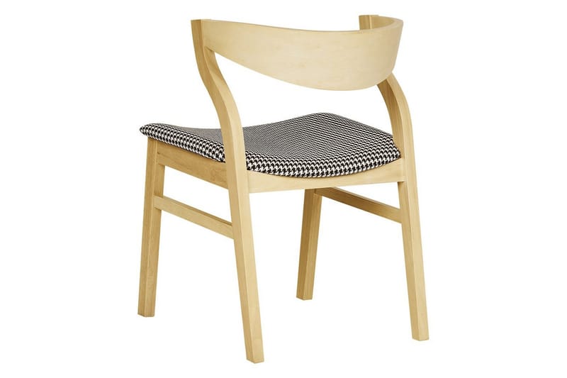 Sett med 2 spisestuestoler Maroa - Lyst tre, svart, hvit - Møbler - Stoler & lenestoler - Spisestuestoler & kjøkkenstoler