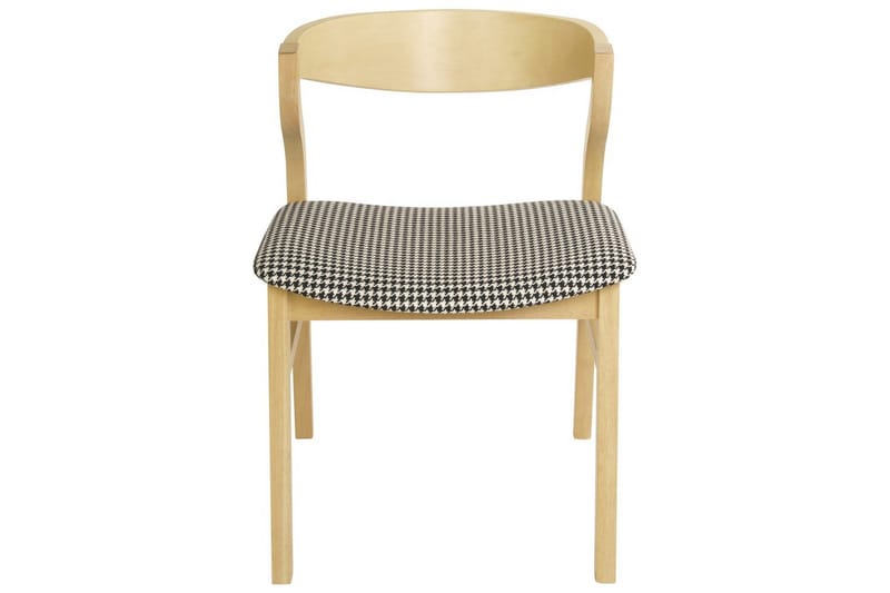 Sett med 2 spisestuestoler Maroa - Lyst tre, svart, hvit - Møbler - Stoler & lenestoler - Spisestuestoler & kjøkkenstoler