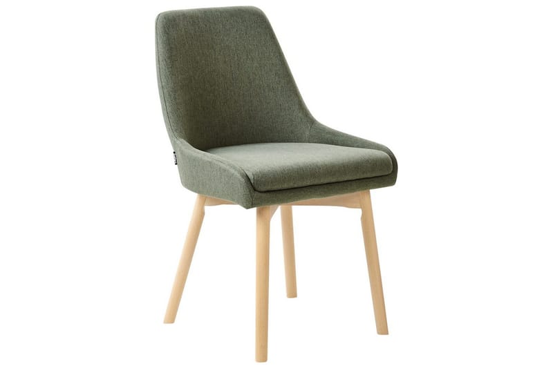 Sett med 2 spisestuestoler Melfort - Grønt, lyst treverk - Møbler - Stoler & lenestoler - Spisestuestoler & kjøkkenstoler
