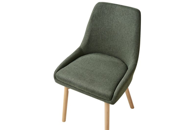 Sett med 2 spisestuestoler Melfort - Grønt, lyst treverk - Møbler - Stoler & lenestoler - Spisestuestoler & kjøkkenstoler