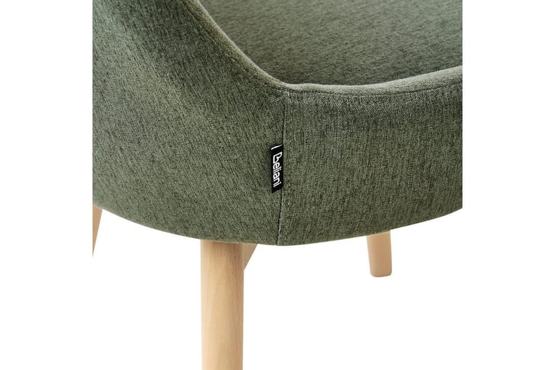 Sett med 2 spisestuestoler Melfort - Grønt, lyst treverk - Møbler - Stoler & lenestoler - Spisestuestoler & kjøkkenstoler