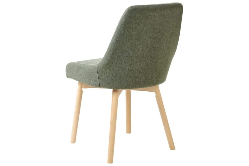 Sett med 2 spisestuestoler Melfort - Grønt, lyst treverk - Møbler - Stoler & lenestoler - Spisestuestoler & kjøkkenstoler