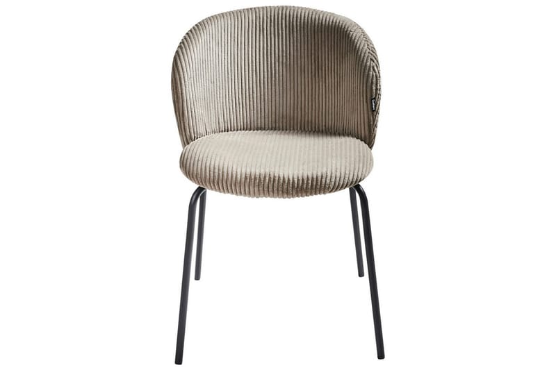 Sett med 2 spisestuestoler Miles - Beige, svart - Møbler - Stoler & lenestoler - Spisestuestoler & kjøkkenstoler