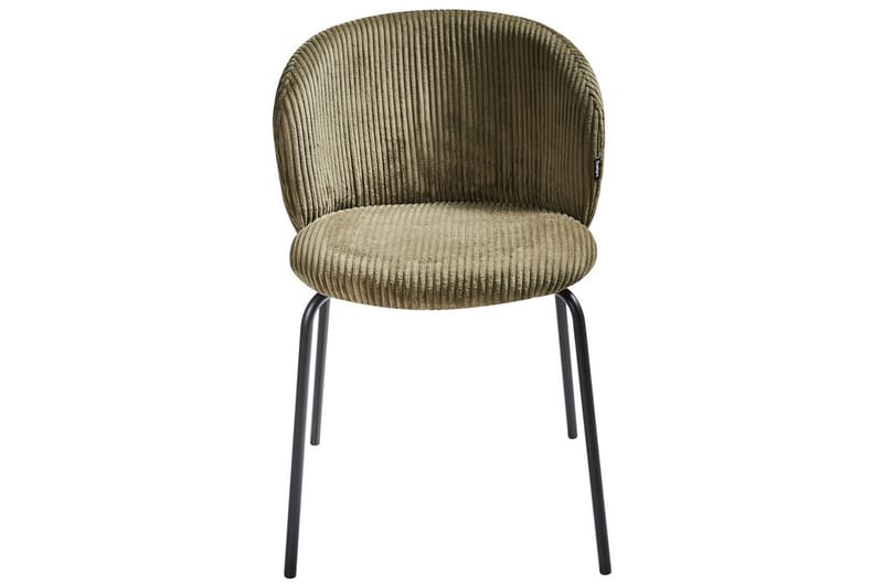 Sett med 2 spisestuestoler Miles - Grønn, svart - Møbler - Stoler & lenestoler - Spisestuestoler & kjøkkenstoler