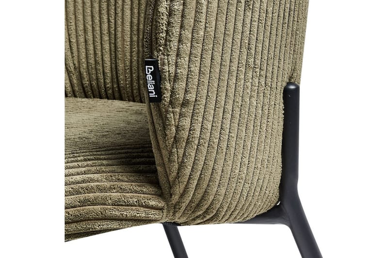 Sett med 2 spisestuestoler Miles - Grønn, svart - Møbler - Stoler & lenestoler - Spisestuestoler & kjøkkenstoler