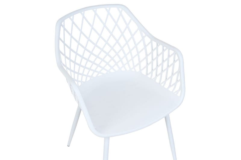 Sett med 2 spisestuestoler Nashua ll - Hvit - Møbler - Stoler & lenestoler - Spisestuestoler & kjøkkenstoler