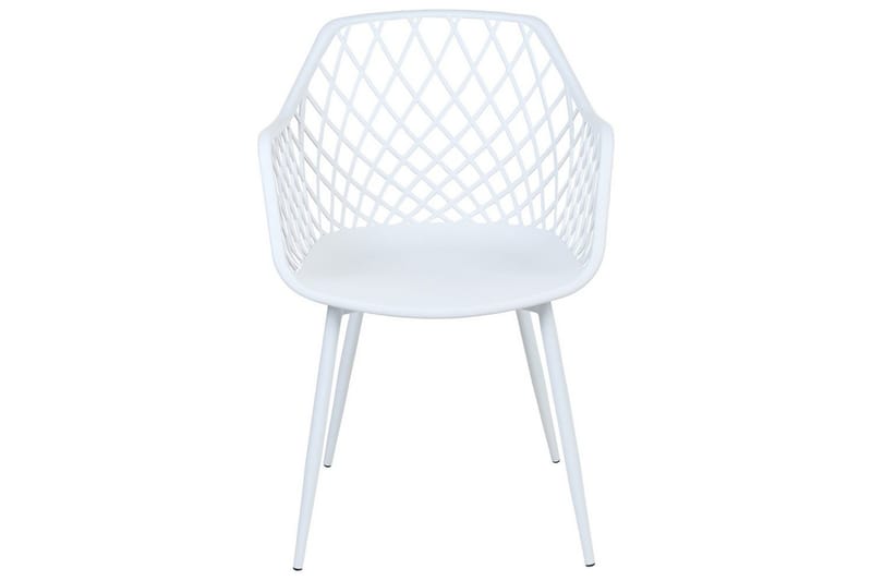 Sett med 2 spisestuestoler Nashua ll - Hvit - Møbler - Stoler & lenestoler - Spisestuestoler & kjøkkenstoler