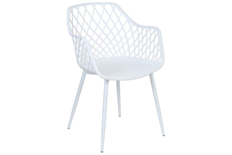 Sett med 2 spisestuestoler Nashua ll - Hvit - Møbler - Stoler & lenestoler - Spisestuestoler & kjøkkenstoler