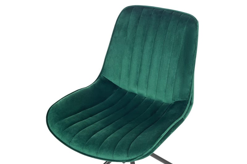 Sett med 2 spisestuestoler Navasota - Grønn, svart - Møbler - Stoler & lenestoler - Spisestuestoler & kjøkkenstoler