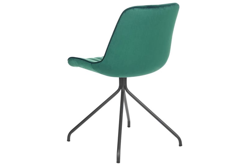 Sett med 2 spisestuestoler Navasota - Grønn, svart - Møbler - Stoler & lenestoler - Spisestuestoler & kjøkkenstoler