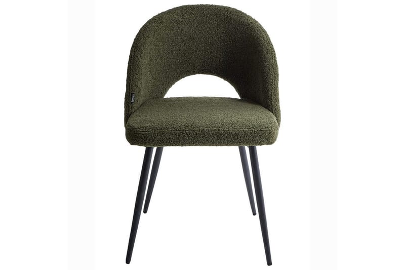 Sett med 2 spisestuestoler Onaga - Grønn, Svart - Møbler - Stoler & lenestoler - Spisestuestoler & kjøkkenstoler