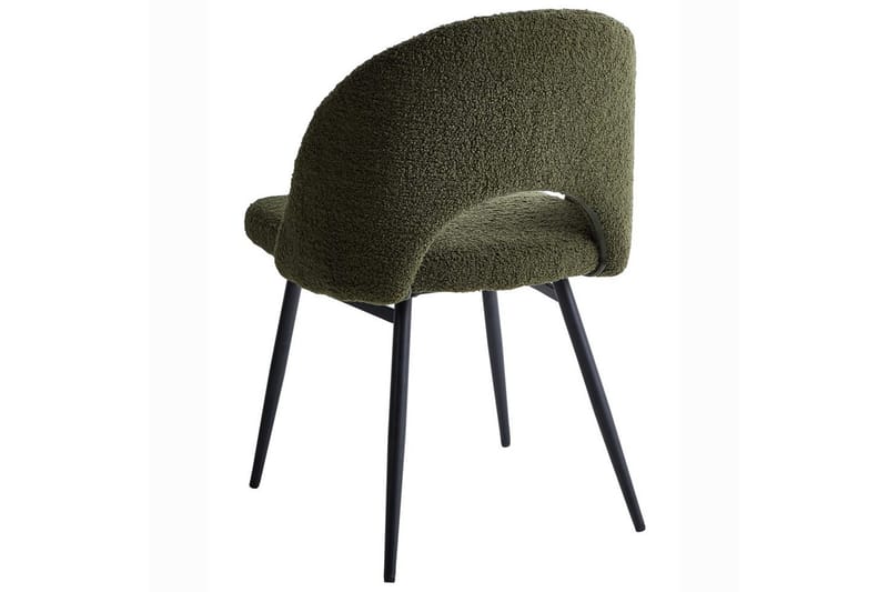 Sett med 2 spisestuestoler Onaga - Grønn, Svart - Møbler - Stoler & lenestoler - Spisestuestoler & kjøkkenstoler