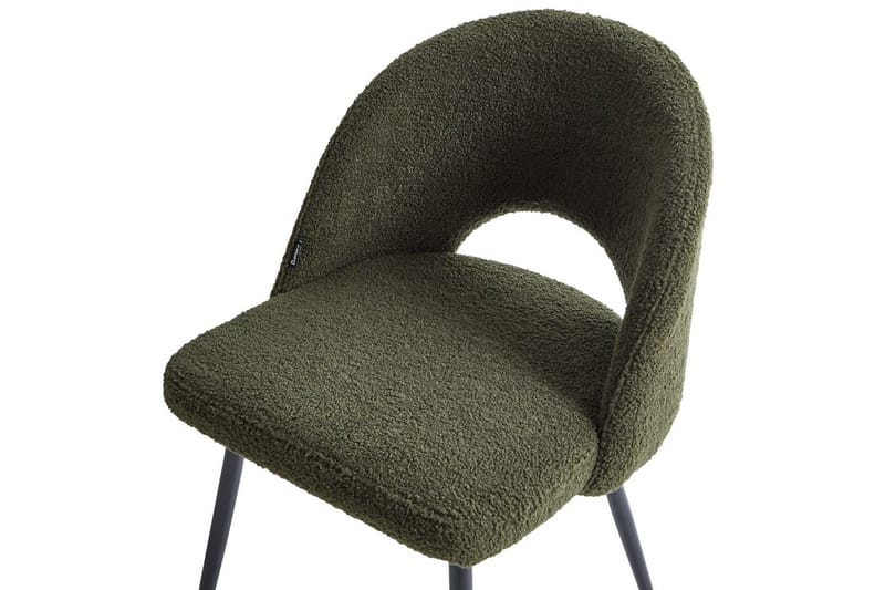 Sett med 2 spisestuestoler Onaga - Grønn, Svart - Møbler - Stoler & lenestoler - Spisestuestoler & kjøkkenstoler