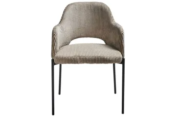 Sett med 2 spisestuestoler Raton - Beige, svart - Møbler - Stoler & lenestoler - Spisestuestoler & kjøkkenstoler