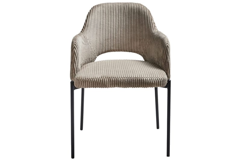 Sett med 2 spisestuestoler Raton - Beige, svart - Møbler - Stoler & lenestoler - Spisestuestoler & kjøkkenstoler