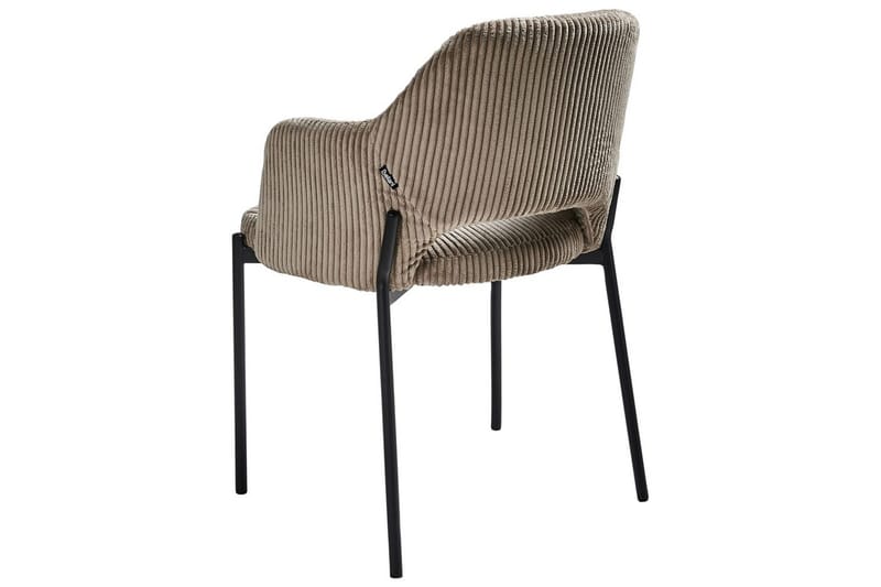 Sett med 2 spisestuestoler Raton - Beige, svart - Møbler - Stoler & lenestoler - Spisestuestoler & kjøkkenstoler