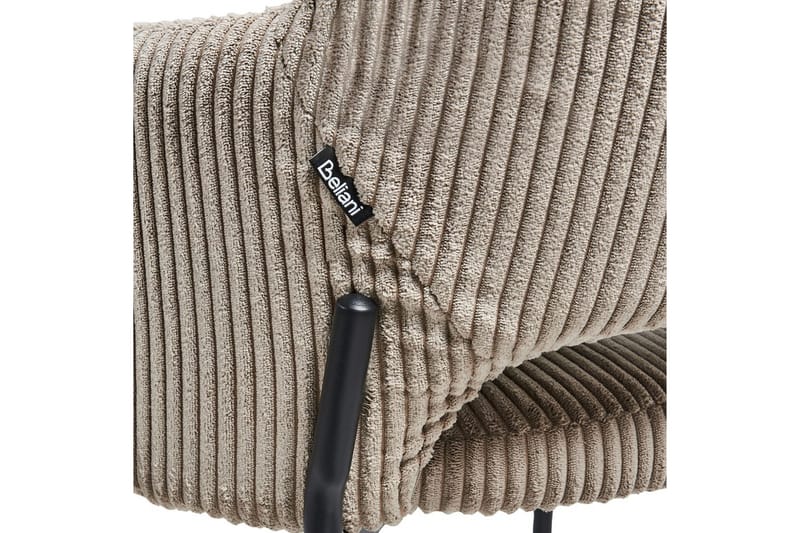 Sett med 2 spisestuestoler Raton - Beige, svart - Møbler - Stoler & lenestoler - Spisestuestoler & kjøkkenstoler