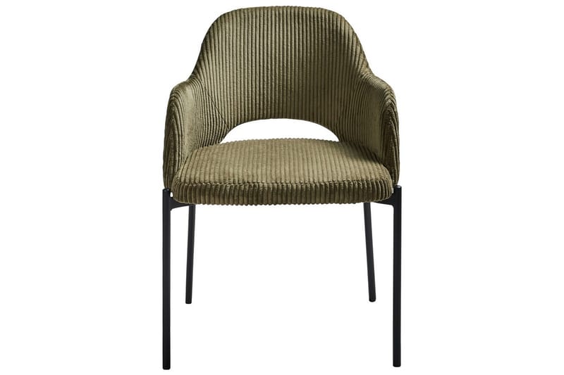 Sett med 2 spisestuestoler Raton - Grønn, svart - Møbler - Stoler & lenestoler - Spisestuestoler & kjøkkenstoler