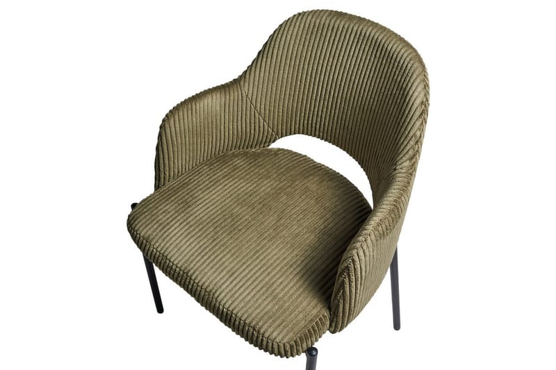 Sett med 2 spisestuestoler Raton - Grønn, svart - Møbler - Stoler & lenestoler - Spisestuestoler & kjøkkenstoler