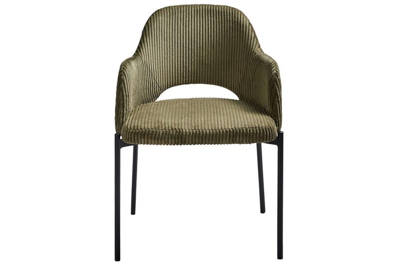 Sett med 2 spisestuestoler Raton - Grønn, svart - Møbler - Stoler & lenestoler - Spisestuestoler & kjøkkenstoler