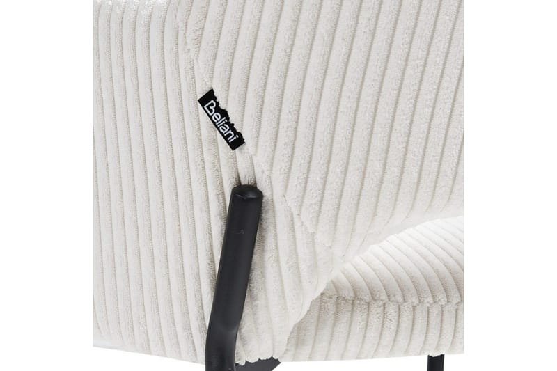 Sett med 2 spisestuestoler Raton - Hvit, Svart - Møbler - Stoler & lenestoler - Spisestuestoler & kjøkkenstoler