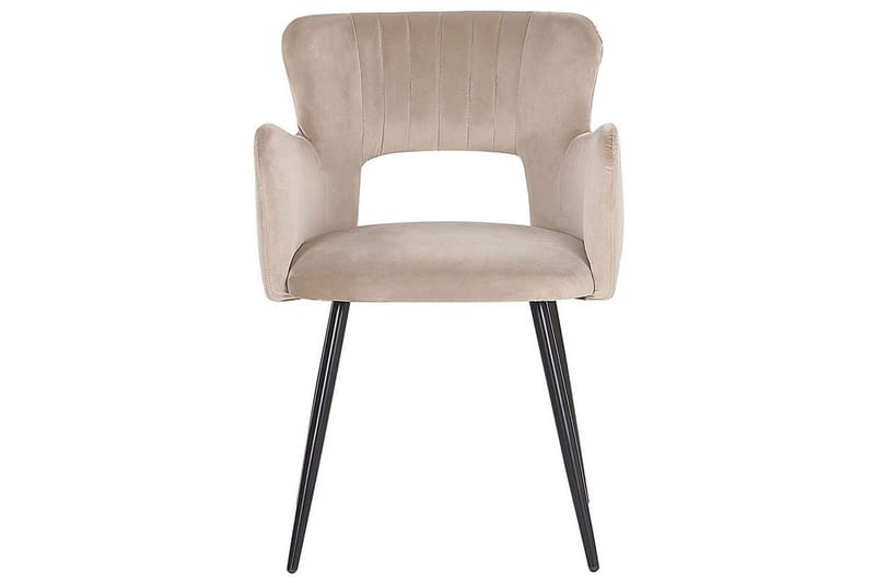 Sett med 2 spisestuestoler Sanilac - Beige, svart, taupe - Møbler - Stoler & lenestoler - Spisestuestoler & kjøkkenstoler