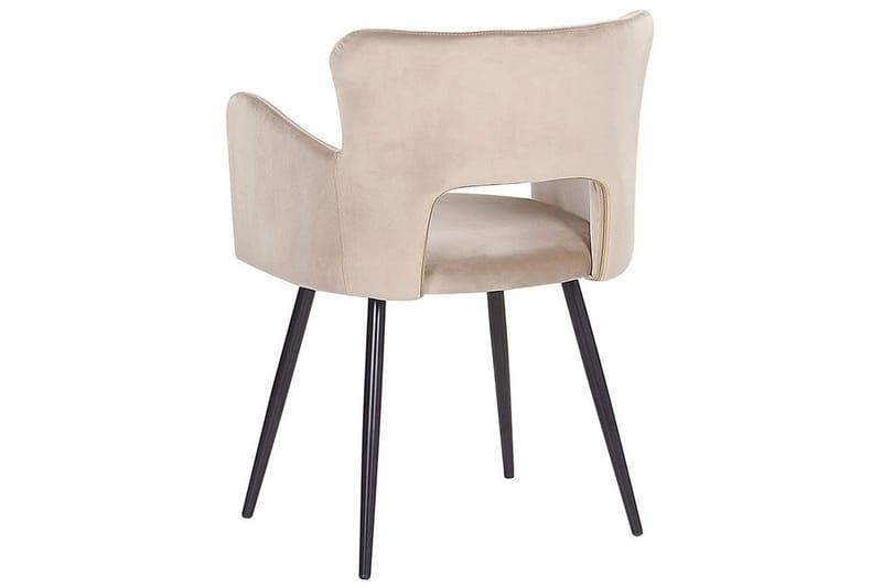 Sett med 2 spisestuestoler Sanilac - Beige, svart, taupe - Møbler - Stoler & lenestoler - Spisestuestoler & kjøkkenstoler